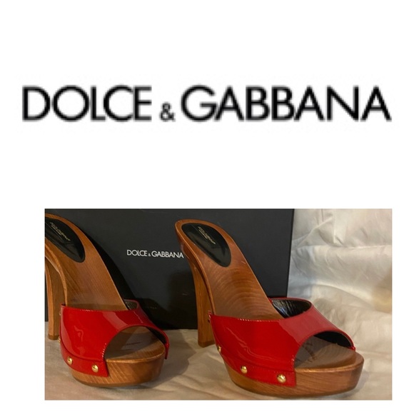 ‼️DOLCE GABBANA 💥PUMPS sandals‼️HOT RED‼️❤️❤️EUC, USED ONCE. VERY SEXY‼️ - Picture 3 of 8
